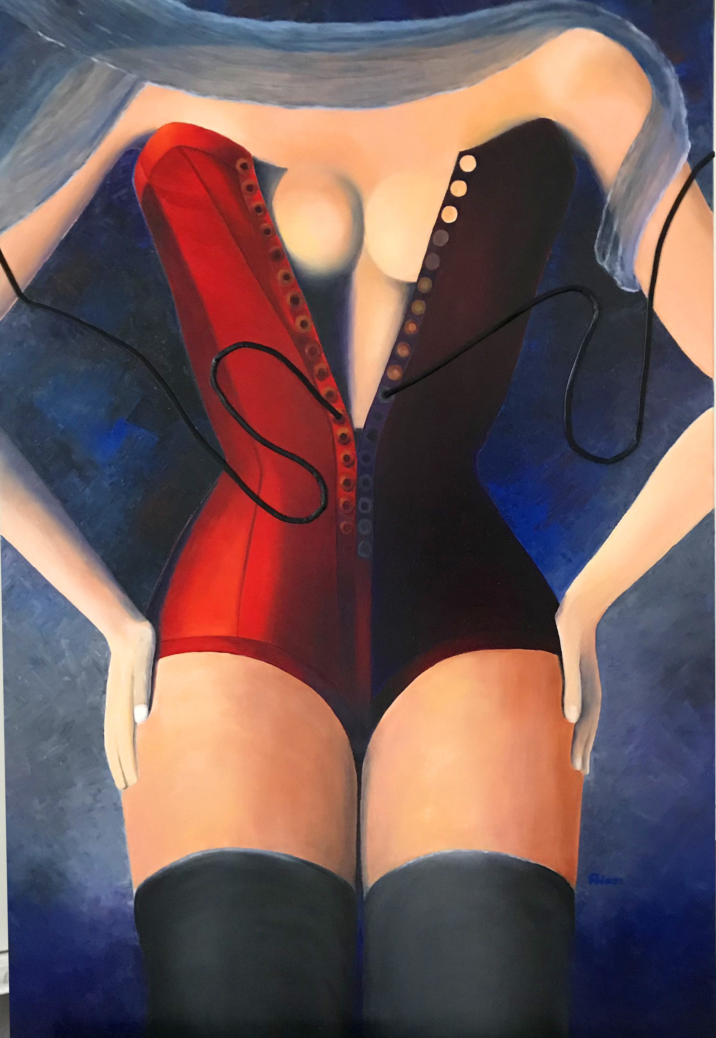 GuÃªpiÃ¨re   Huile / toile   100 x 65 cm